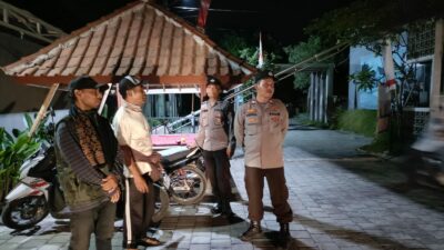 Patroli Malam di Perumahan Labuapi Pesan Kamtibmas dan Anti Narkoba Digaungkan