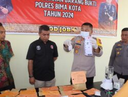 Polres Bima Kota Raih Prestasi Tertinggi Ungkap Jual Edar Narkoba di Lingkup Polda NTB