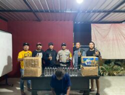 Bersih-Bersih Miras Jelang Pergantian Tahun, Tim Opsnal Polsek Rasbar Sita 5 Dus Arak Bali