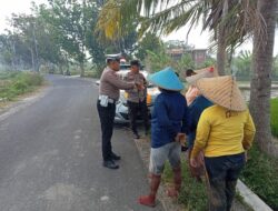Cegah Kejahatan dan Banjir, Polsek Kediri Aktif Imbau Warga Lewat Patroli Dialogis