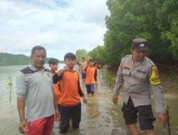 Polisi dan Mahasiswa UNRAM Bersatu Jaga Ekosistem Mangrove Lombok Barat