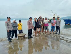 Polsek Kawasan Pelabuhan Laut Bima Gelar Patroli Rutin di Area Dermaga Pelabuhan