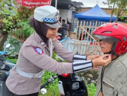 Sat Lantas Polres Bima Kota Sosialisasikan Keselamatan Berlalu Lintas di Perempatan Santi