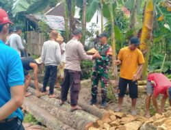 Semangat Kebersamaan di Sekotong: TNI-Polri dan Warga Gotong Royong Atasi Bencana