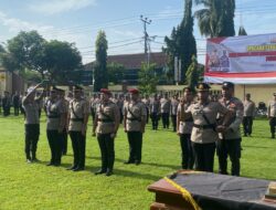 Kapolres Bima Kota Pimpin Serah Terima Jabatan Sejumlah Pejabat Utama Lingkup Polres Bima Kota