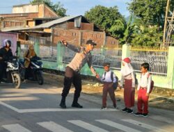 Polsek Lambu Laksanakan Rawan Pagi di SDN 02 Sumi Lambu