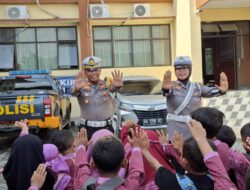 Satlantas Polres Bima Kota Kenalkan Keselamatan Berlalu Lintas Sejak Usia Dini