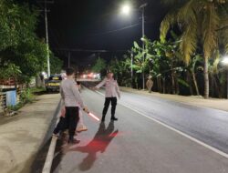 Polsek Lembar Siaga, Pastikan Ketertiban Sholat Tarawih