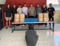 Tim Opsnal Polsek Rasbar Gagalkan Peredaran 248 Botol Arak Bali