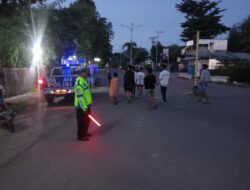 Personel Gabungan Polres Bima Kota Laksanakan Patroli Menjelang Sahur