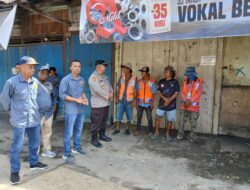 Sambangi Juru Parkir, Personel Sat Binmas Polres Bima Kota Sampaikan Pesan Kamtibmas