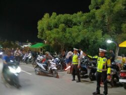 Pos Pam Amahami Laksanakan Pengaturan Arus Lalu Lintas Pasar Malam Ramadhan