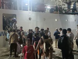 Pos Terpadu Idul Fitri 2025 Pelabuhan Bima Laksanakan Pengamanan Arus Mudik Menggunakan KM. Wilis