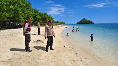Aman Nyaman di Pantai Sekotong, Polisi Hadir dengan Himbauan Humanis