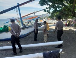 Patroli Ketat Polisi Lombok Barat Jamin Keamanan Lebaran Topat di Batulayar