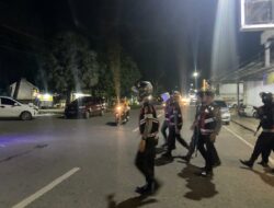 Ciptakan Situasi Tetap Kondusif, Personil Sat Samapta Polres Bima Kota Tingkatkan Penggelaran Blue Light di Malam Hari