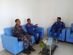 Perkuat Sinergitas, Kasat Polair Polres Lombok Utara Kunjungi Pos TNI AL