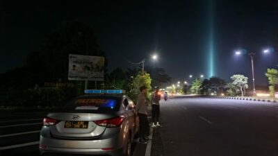 Tingkatkan Keamanan, Polsek Kediri Patroli Bypass BIL Antisipasi Kejahatan