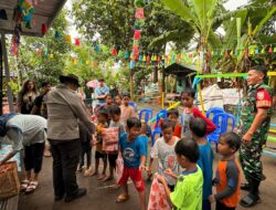 Bersama Mahasiswa Belanda, Polri Hadir di Peresmian Taman Bermain Anak