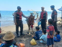 Kehadiran Polisi di Pantai Cemara Ciptakan Rasa Aman bagi Wisatawan
