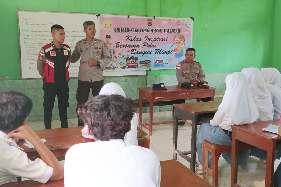 Polsek Sekotong Menyapa Sekolah: Cegah Narkoba dan Pernikahan Dini di MTs