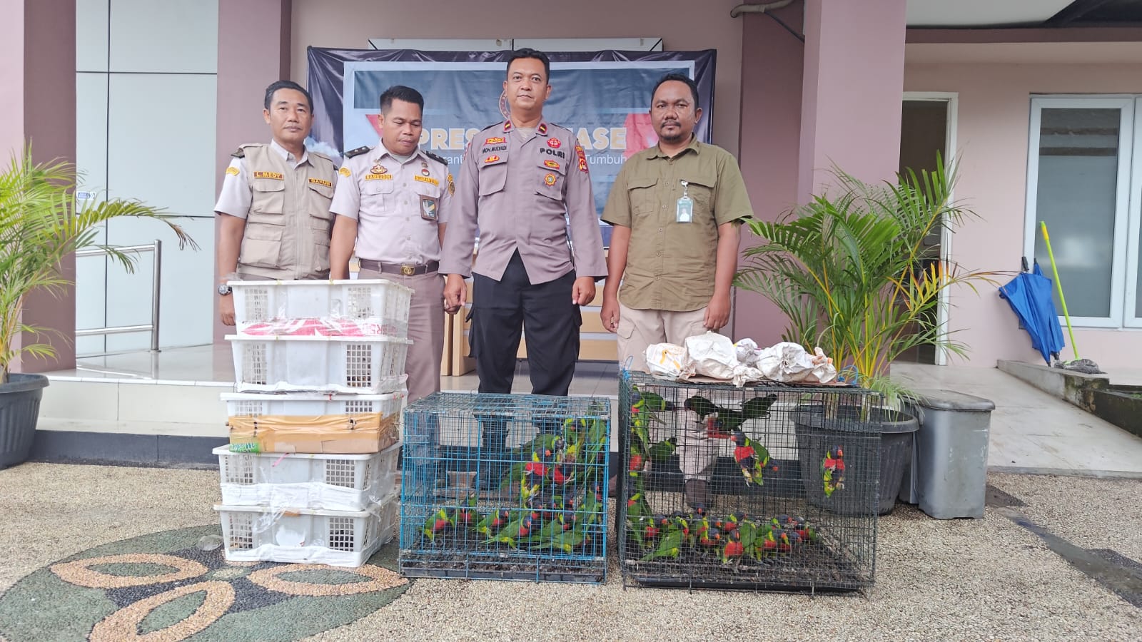 Balai Karantina NTB dan Polisi Gagalkan Perdagangan Burung Ilegal di Pelabuhan Lembar