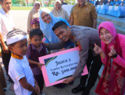 Kapolres Lombok Utara bersama Ketua Bhayangkari Cabang Lombok Utara hadiri Kegiatan Apresiasi Paud