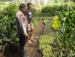 Bhabinkamtibmas Banyumulek Edukasi Warga Soal Kebun Pekarangan