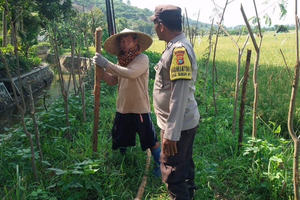 Bhabinkamtibmas Taman Ayu Galakkan Ketahanan Pangan Keluarga
