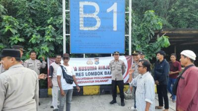 Patroli Humanis Polri di Pelabuhan Lembar Jaga Rasa Aman