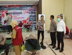 Lewat Bakti Kesehatan Polres Lombok Utara Sambut Hari Bhayangkara ke-79