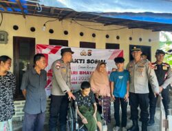 Jelang Hari Bhayangkara, Polsek Sekotong Salurkan Bantuan di Cendimanik