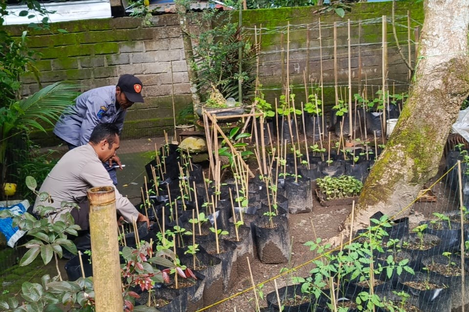 Polri Dorong Ketahanan Pangan dari Pekarangan Warga Kuripan Utara