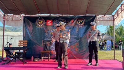 Gerung Jadi Lokasi Edukasi Safety Riding, Polres Lombok Barat Gandeng Komunitas Motor
