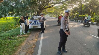 Cegah Balap Liar, Satlantas Aktif Patroli di Kecamatan Kediri
