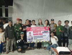 Polsek Batulayar Gandeng Mahasiswa Asing Sosialisasikan Anti-Narkoba