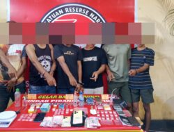 Gerebek Jaringan Narkoba, 6 Pengedar dan 40 Poket Sabu Diamankan Tim Opsnal Polres Bima Kota