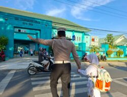 Personel Satlantas Polres Bima Kota Laksanakan Rawan Pagi, Antisipasi Kemacetan dan Laka Lantas