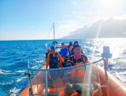 Sat Polairud Polres Bima Kota Bersama Pos SAR Bima Amankan Festival Sangiang Api 2025 di Pantai dan Perairan Wera