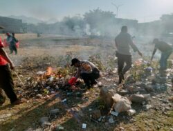 Polres Bima Kota Laksanakan Gotong Royong di Areal Pasar Amahami Dukung Program “KOTA BIMA BISA”