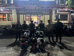 Respon laporan Masyarakat, Sat Samapta Polres Bima Kota Amankan 3 Pemuda Mabuk Bawa Sajam