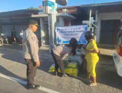 Polres Lombok Utara Gelar Gerakan Pangan Murah di Pasar Gondang