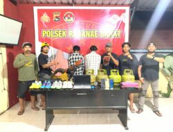 Nekat Bobol Kos-Kosan, dua orang Pria dan Wanita Penadah Berujung Ditangkap Tim Opsnal Polsek Rasbar