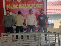 Team Opsnal Polsek Rasana’e Barat Amankan Pencuri Pintu Tralis di Gudang Semen