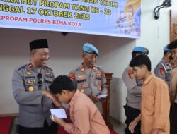 Si Propam Polres Bima Kota Gelar Syukuran dan Santunan Anak Yatim Peringati HUT Propam ke-23