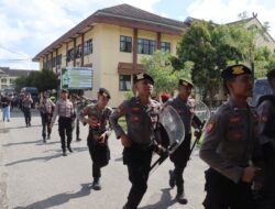 Polres Bima Kota Polda NTB Gelar Simulasi Sispam Mako, Latih Kesiapsiagaan Personel
