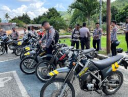 KAPOLRES SUMBAWA BARAT CEK KENDARAAN DINAS, PASTIKAN KELAYAKAN DAN KESIAPAN OPERASIONAL PERSONEL