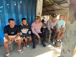 Sat Binmas Polres Bima Kota Gelar Jumat Curhat, Sampaikan Himbauan Kamtibmas kepada Pengojek di Pasar Senggol