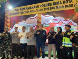 Pastikan Keamanan Natal, Kapolres Bima Kota Cek Pos Pengamanan dan Gereja