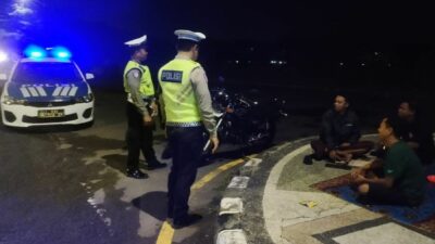 Cegah Balap Liar, Polres Lombok Barat Intensifkan Patroli Malam